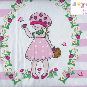 10,32 EUR/qm Jersey Panel Erdbeermädchen