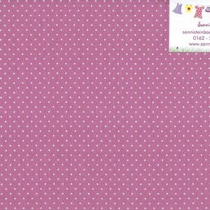 0,5 Meter Baumwollstoff Webware Minimals Daisy Pünktchen Punkte gepunktet weiß auf altrosa rosa KC9090-413 (6,76 EUR/qm)