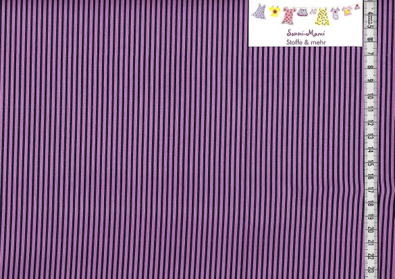 Meterware Stoff Mauve 6,76 EUR/qm Baumwollstoff Meterware Streifen