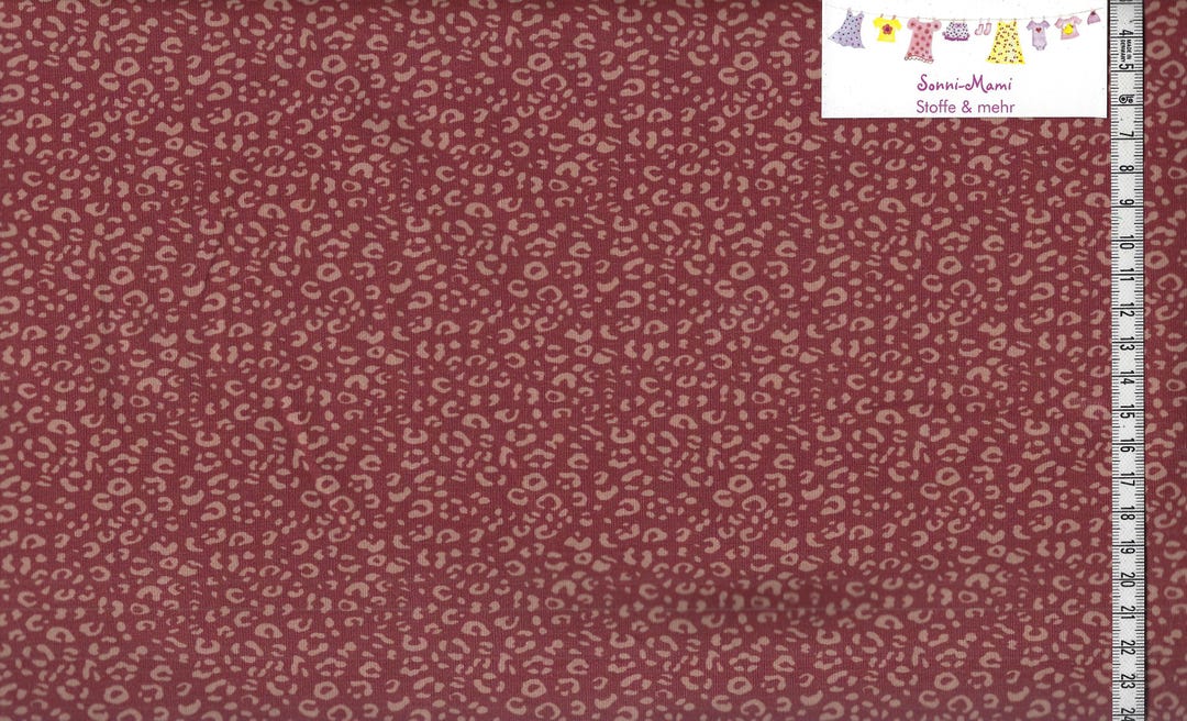 10 Eur/qm Jersey Leo Print Leopardenmuster Rotbraun Rost Beige Yves - Etsy