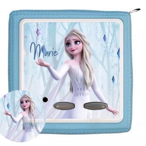 Tonie Schutzfolie als Toniebox Folie mit Namen personalisierbar Schutzhülle LED durchscheinend Eiskönigin Prinzessin hell