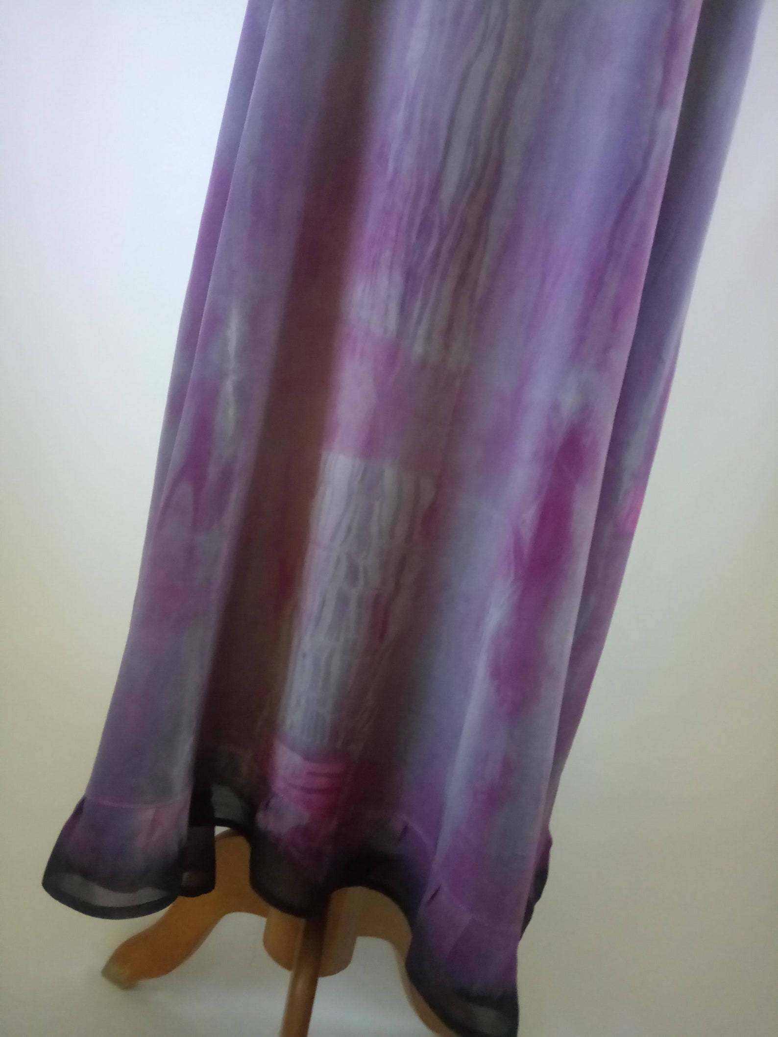 Tie Dye Silk Dress Hand Made Cloth Hand Painted Dress Shibori Etsy