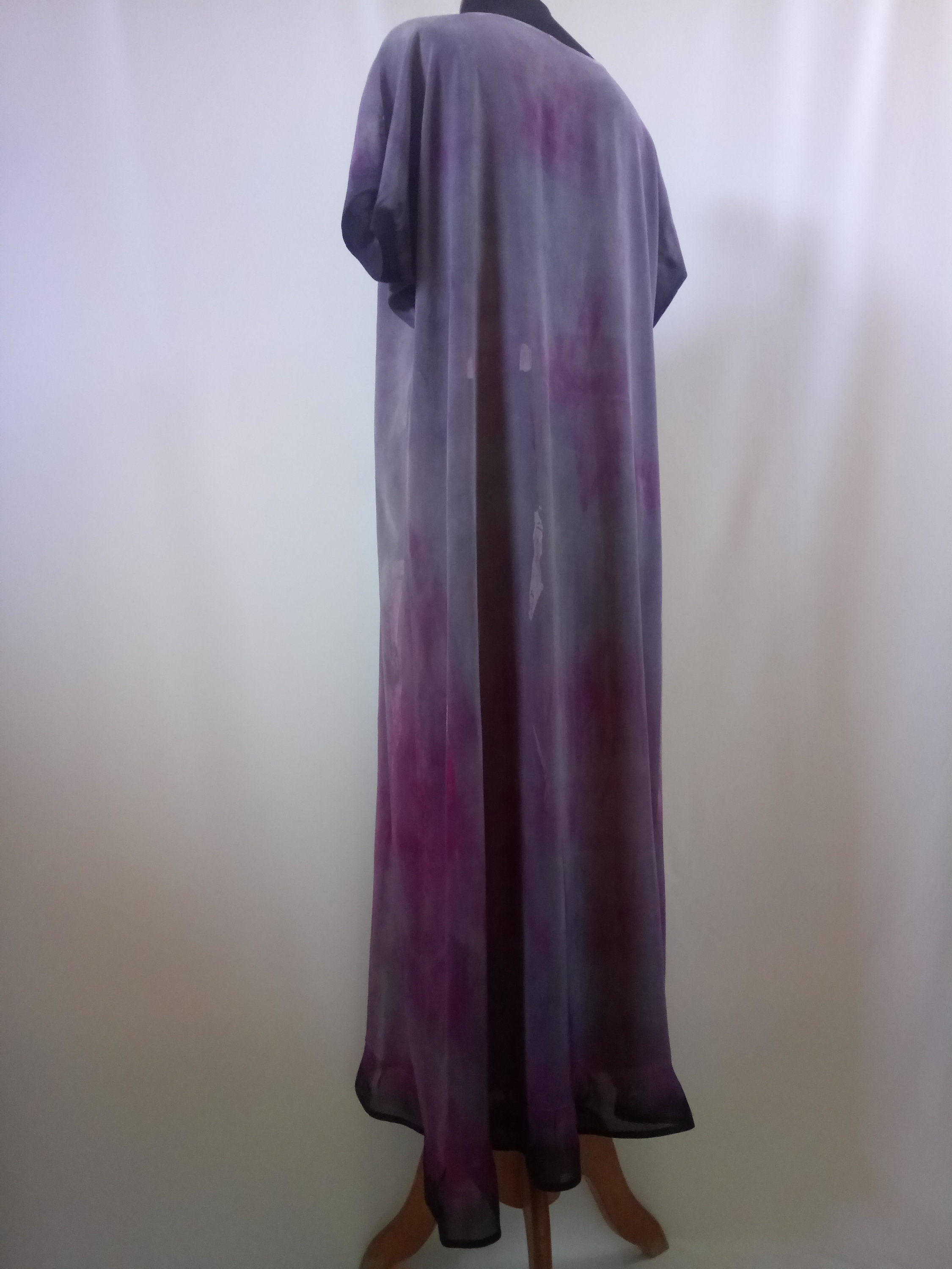 Tie dye silk dress Hand made cloth Hand painted dress Shibori Etsy