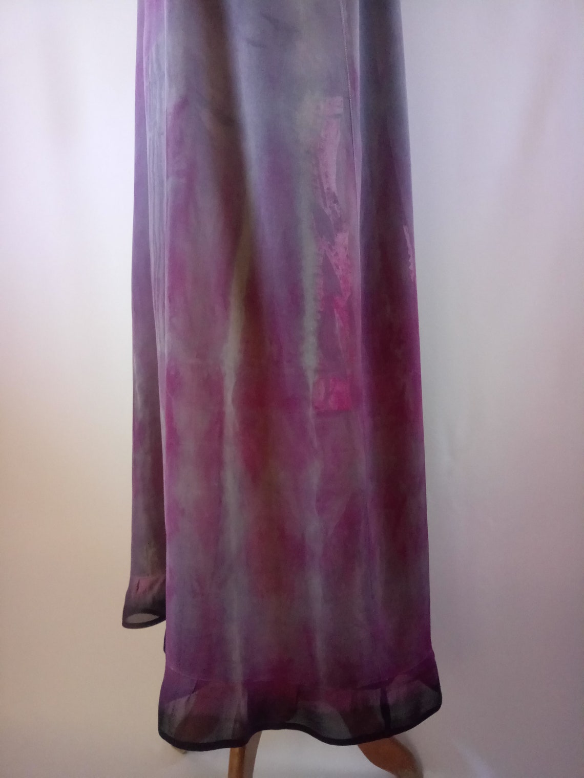 Tie Dye Silk Dress Hand Made Cloth Hand Painted Dress Shibori Etsy