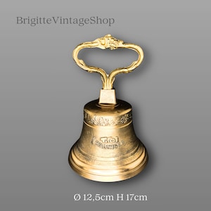 Brass bell cast by hand personalized table bell Tyrol Kaiserwinkel rarity collector&#39;s item special gift more about the article...