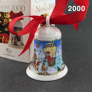 Hutschenreuther Christmas porcelain bell 2000 „Thule“ Ole Winther limited collector&#39;s edition Christmas decoration, &gt; article...
