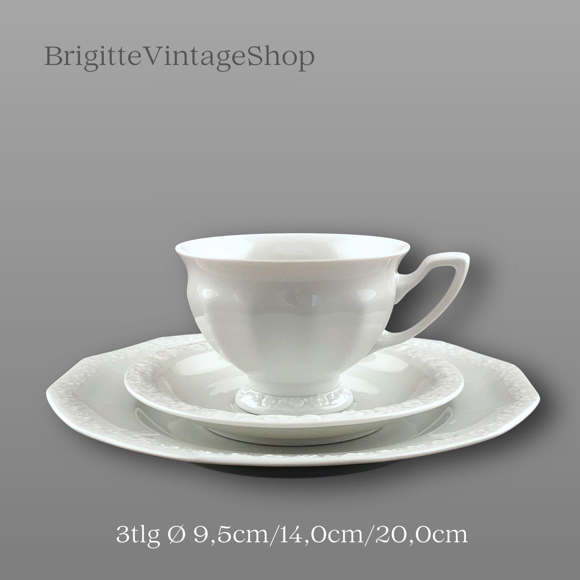 Rosenthal Maria Weiß Kaffeegedeck 3tlg alte Serie Tischkultur Porzellanklassiker Vintagesammler Geschenk Porzellanhochzeit mehr zum Artikel…
