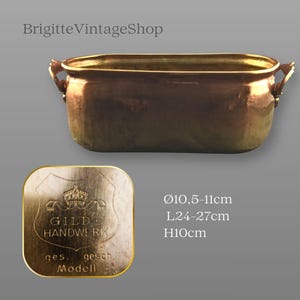 Brass Copper Cachepot ø10.5/11cm Jardiniere GILDE HANDWERK sealed model Home accents Collector's gift Brass wedding More about the item...