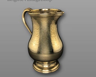 Brass jug jug vase baluster shape Art Nouveau vintage cast brass home decor Brass wedding special gift more to the article...