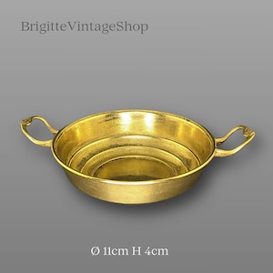 Messing Henkelschale klein Jugendstiloptik Ziergriffe Wohnkultur Collini Austria Vintage Sammler Geschenk Messinghochzeit mehr zum Artikel…