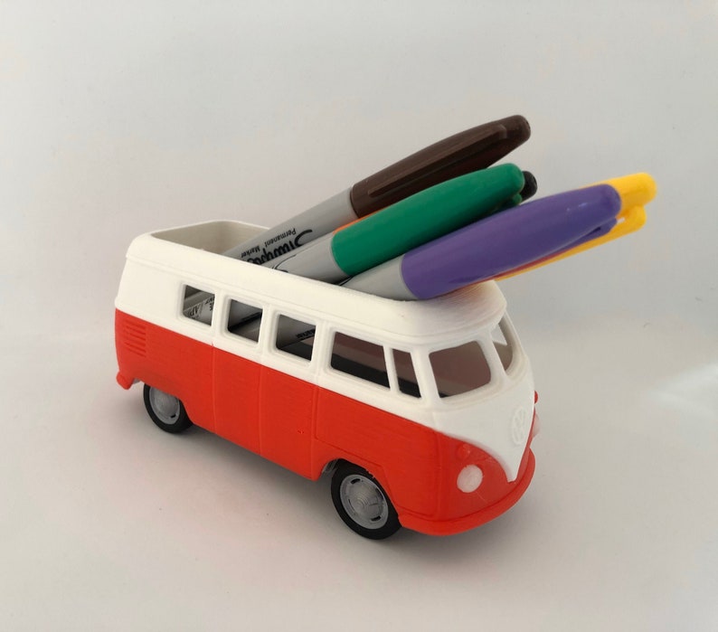 Volkswagen Bus Pen Holder Desk Office Etsy
