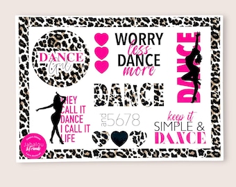 Dance - Dance Stickers A5 dishwasher safe