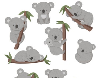 Aufkleber wasserfest Koala Sticker