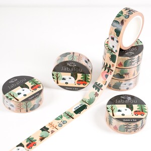 Cinta washi para acampar