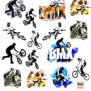 Aufkleber wasserfest BMX, Sticker, BMX Aufkleber, wasserfeste Sticker, BMX, spülmaschinenfeste Sticker, bmx jumper Bild 1