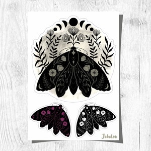 Butterfly moth gothic sticker waterproof