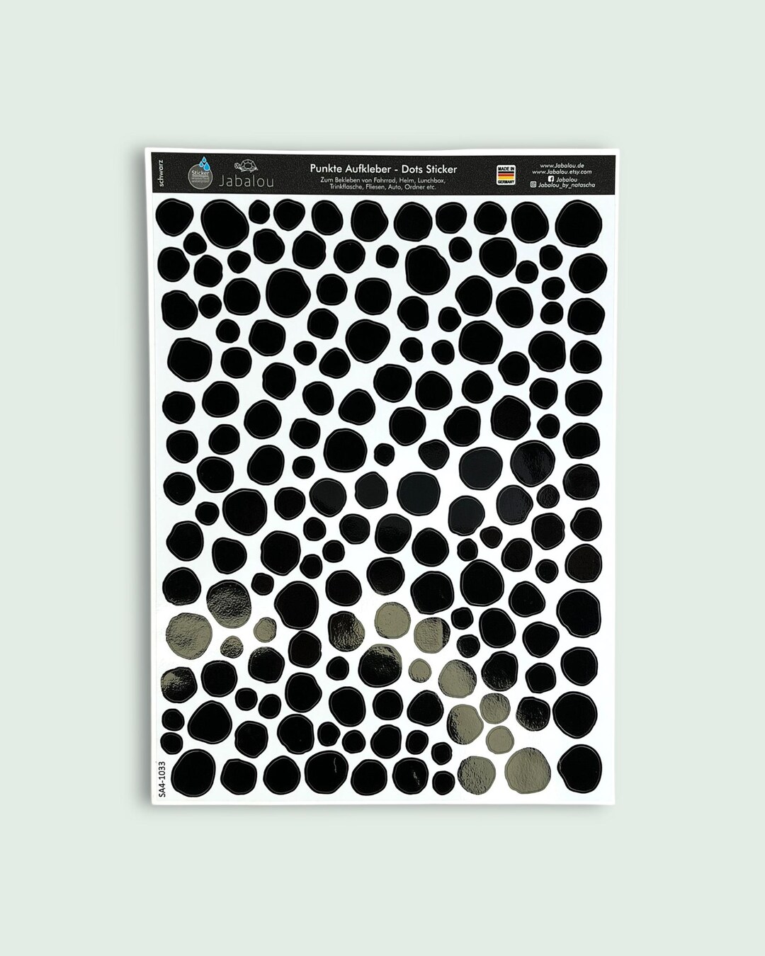 Crocksafe Sticker Dishwasher-safe Stickers With Irregular Black Dots - Etsy