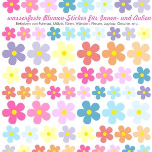Flowers bicycle stickers, stickers for bicycles, stickers bicycles, bicycle stickers, waterproof stickers, stickers, pastel flowers image 4