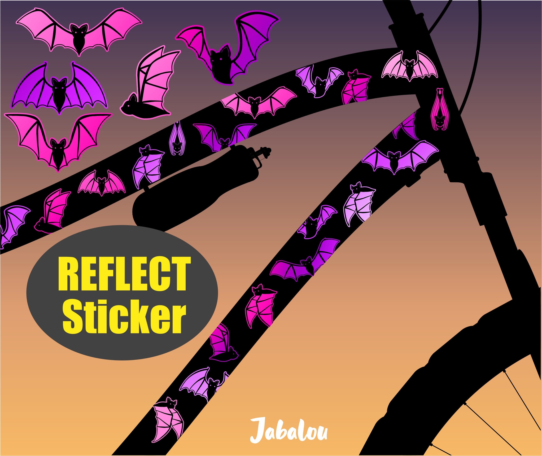 Reflective bike stickers discount