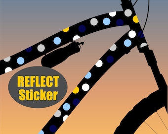 Confetti REFLEKTIERENDE Sticker wasserfest, MARITIME, Punkte Aufkleber reflektierend, Tupfen Sticker, Dots Sticker, reflektierende Aufkleber
