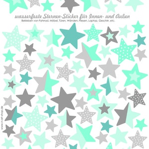 Adesivi stelle impermeabili, adesivi stelle menta, adesivi, adesivi impermeabili, lavabili in lavastoviglie, portapranzo, piastrelle, porte, mobili, stella