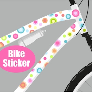 Dots stickers for bicycles, dots, stickers bicycles, bicycle stickers, bicycle stickers, waterproof stickers, stickers, pastel