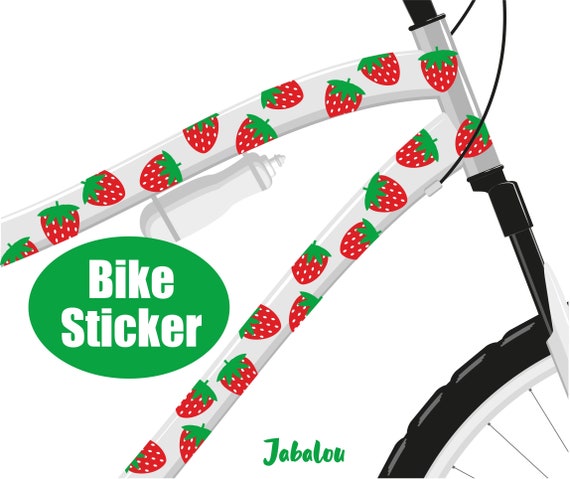 Adesivi bici fragole, adesivi bici, adesivi bici, adesivi bici, adesivi  impermeabili, adesivi, adesivi -  Italia