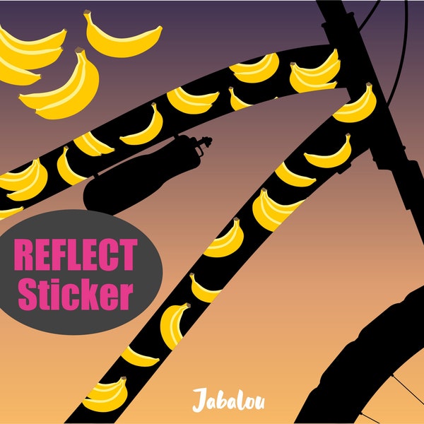 Bananen REFLEKTIERENDE Sticker