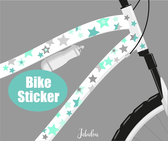 Adesivi per bici a stella, adesivi per bici, adesivi per biciclette, adesivi  per biciclette, adesivi impermeabili, adesivi, grigio menta -  Italia