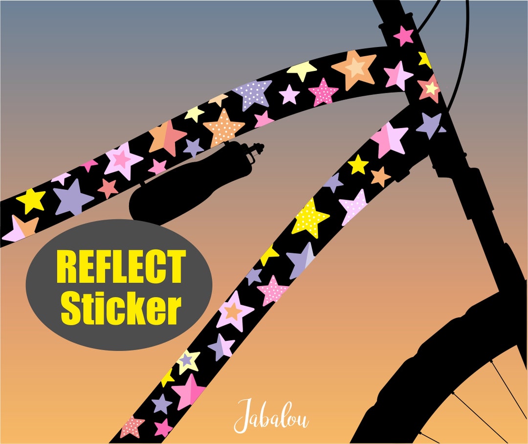 Reflektion Fahrradaufkleber - 10 Stück Reflektierend Bunt