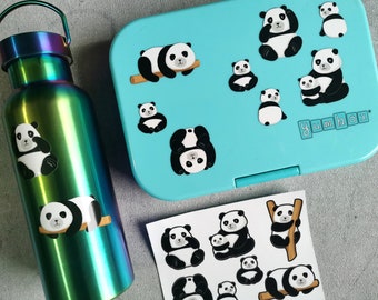 Spülmaschinenfeste Aufkleber Panda Sticker