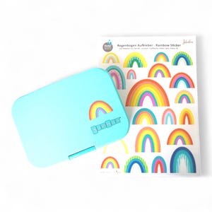 Adesivi arcobaleno impermeabili, lavabili in lavastoviglie.