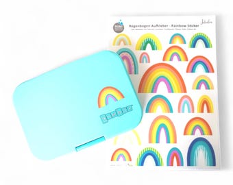 Waterproof rainbow stickers, dishwasher safe