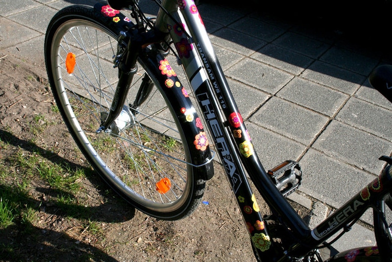 Blumen Fahrradaufkleber Aufkleber fürs Fahrrad Sticker Etsy