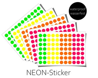 NEON Sticker spülmaschinenfest Confetti Fahrradsticker