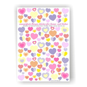 Heart stickers for the bike, bike stickers, bike stickers, bike stickers, waterproof stickers, stickers, hearts image 2