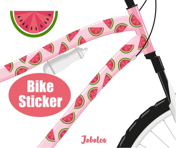 Melon Bike Stickers, Bike Stickers, Bicycle Stickers, Bicycle