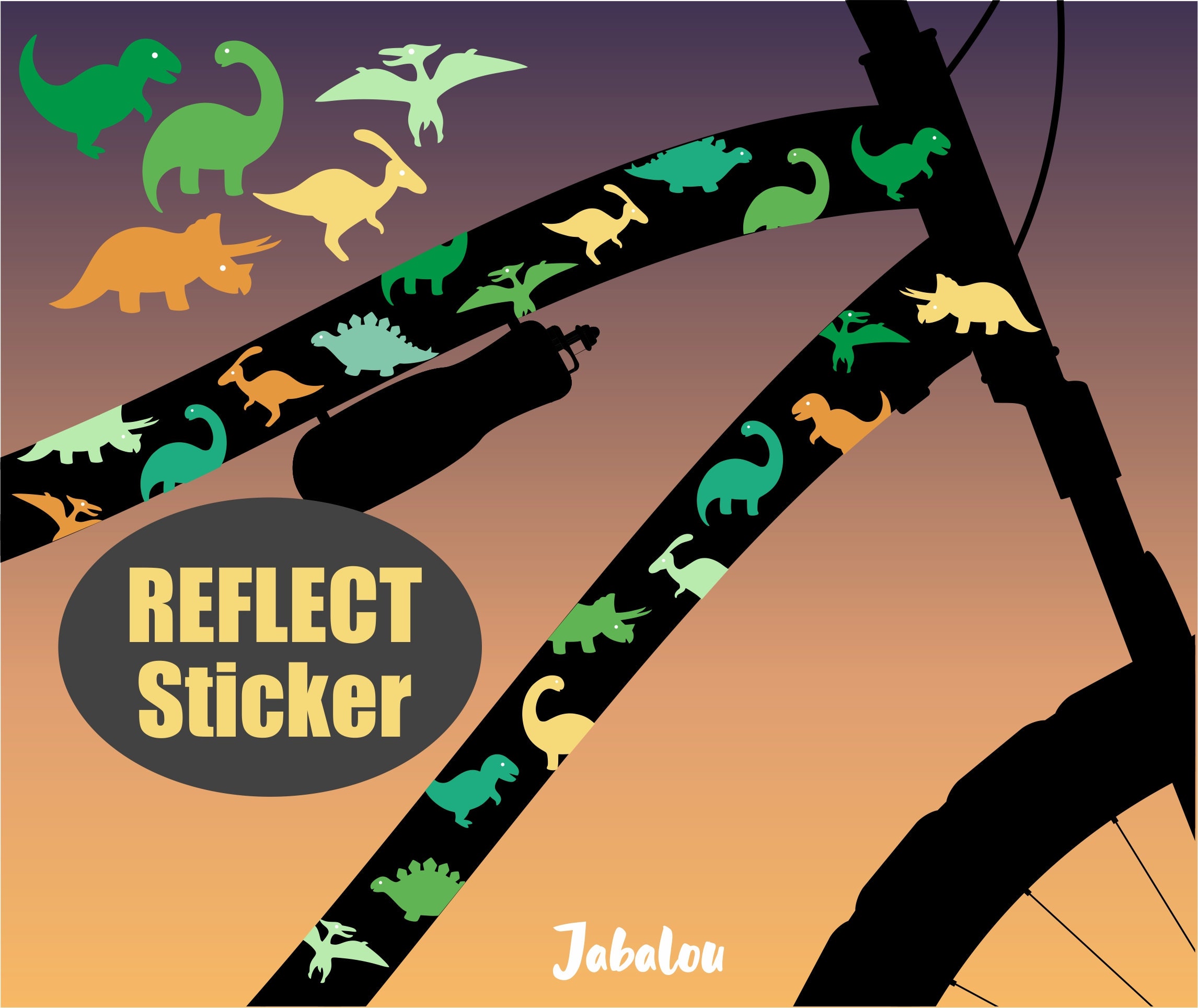 Reflektor sticker - .de