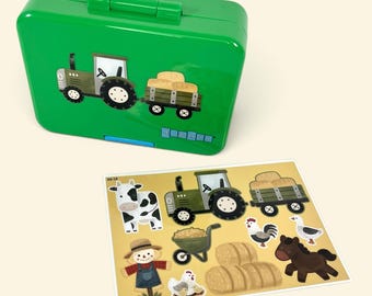Dishwasher-safe stickers for farm tractors A6