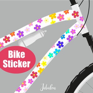 Flowers bicycle stickers, stickers for bicycles, bicycle stickers, bicycle stickers, waterproof stickers, stickers, colorful flowers
