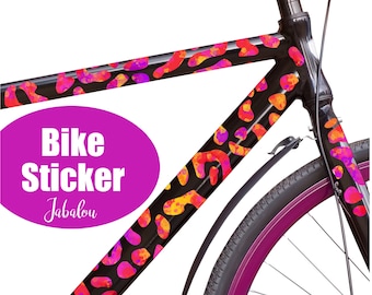 Fahrradsticker Animal Print fire