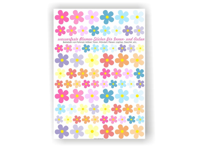 Flowers bicycle stickers, stickers for bicycles, stickers bicycles, bicycle stickers, waterproof stickers, stickers, pastel flowers image 3