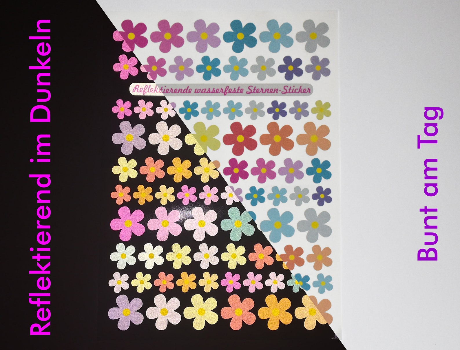 2 Blumen-Aufkleber Set - Wasserdicht Für Fahrrad & Laptop