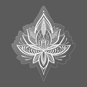 Lotus flower sticker transparent waterproof
