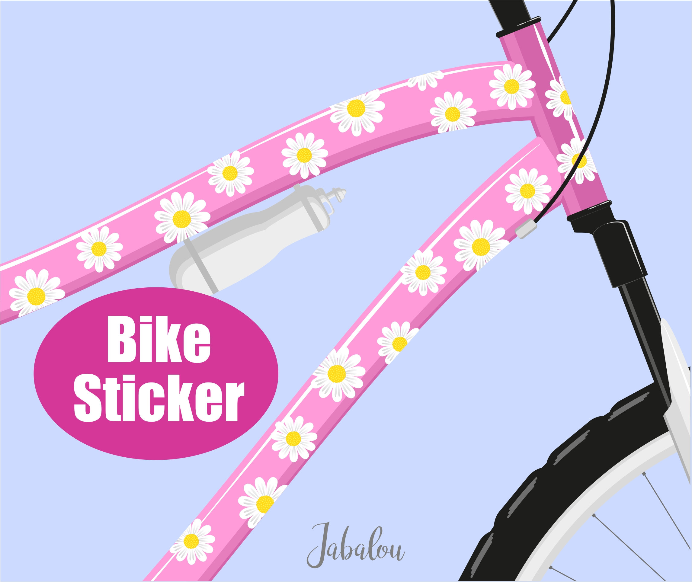 Daisy Bicycle Stickers, Stickers for Bicycles, Bicycle Stickers ...