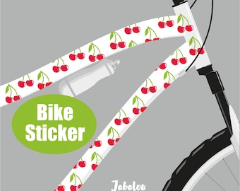 Pegatinas de cerezas para bicicleta, pegatinas para bicicletas, pegatinas para bicicletas, pegatinas para bicicletas, pegatinas impermeables, pegatinas, stickers