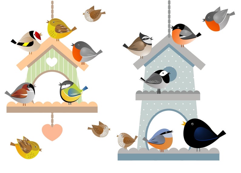 Vogel Wandaufkleber Rotkehlchen Wandsticker Handmade Produkte Kuche Haushalt Suenaacampo Com