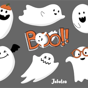 Sticker waterdicht Halloween - geesten waterdichte sticker