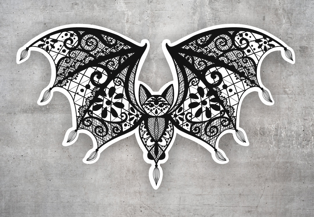 Waterproof Gothic Bat Sticker - Etsy