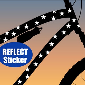 Stars REFLECTIVE stickers waterproof, WHITE, star stickers reflective, star stickers, confetti stars